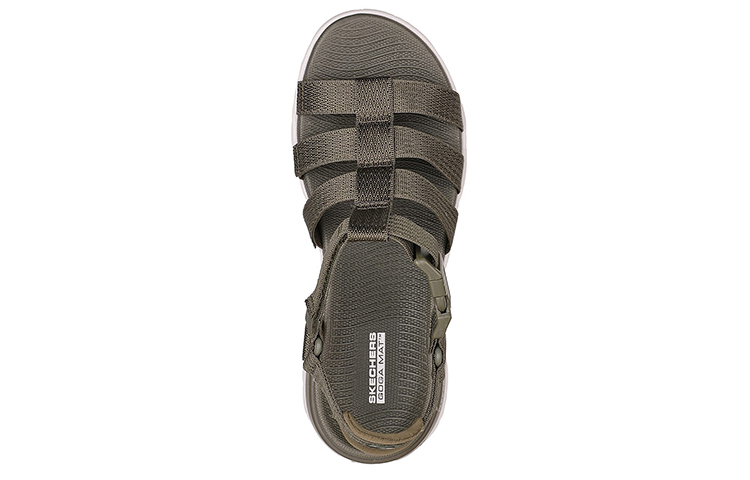 Shop (Women) Skechers On-The-Go Flex Sandal 'Escape Olive' 140315-OLV