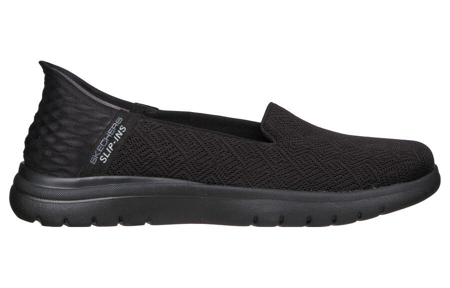 Order (W) Skechers On-The-Go Flex 一脚蹬 '纯黑' 人字拖鞋 136542-BBK