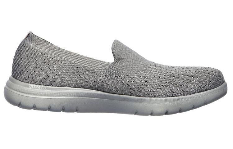Order (Women) Skechers On-The-Go Flex Slip-on Shoes Grey 136401-GRY