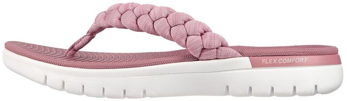 (Women) Skechers On-The-Go Flip-Flops 'White Pink' 140283-PNK (Women) Skechers On-The-Go Flip-Flops 'White Pink' 140283-PNK