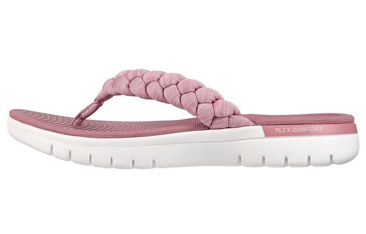 (Women) Skechers On-The-Go Flip-Flops 'White Pink' 140283-PNK