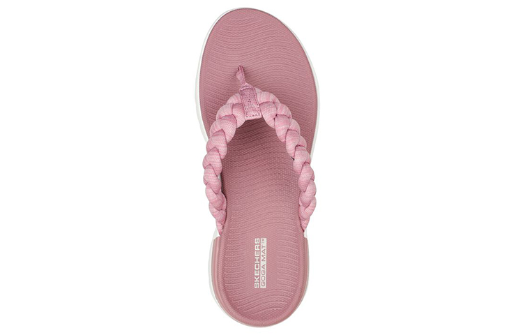 Shop (Women) Skechers On-The-Go Flip-Flops 'White Pink' 140283-PNK
