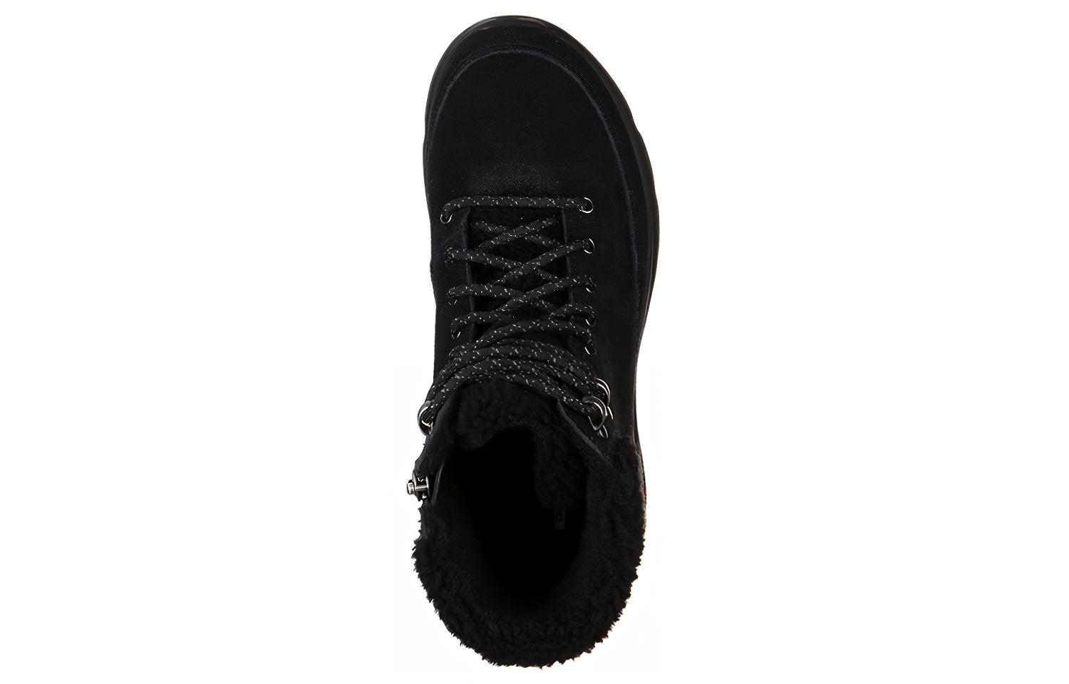 Lookbook (Women) Skechers On-the-go Glacial Ultra-Woodlands 'Black Mid-Top Snow Boot' 16677-BBK