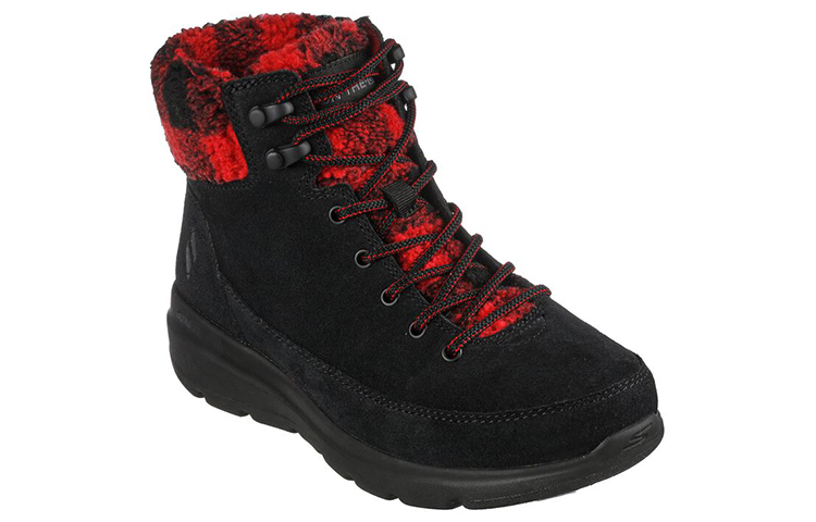 Lookbook (W) 스케쳐스 온더고 글레이셜 울트라 '팀버 블랙 레드' (Skechers On-the-Go Glacial Ultra '팀버 블랙 레드') 144166-BKRD