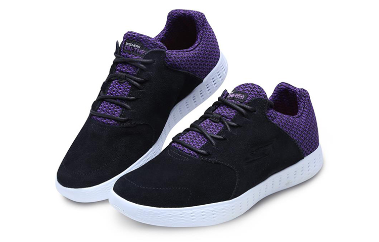 Lookbook (W) Skechers On-The-Go Glide ''Zwart Paars'' 14527-BKPR
