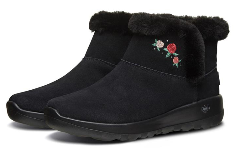 Lookbook (Women) Skechers On-The-Go Joy 'Black Faux Fur' 16607-BBK