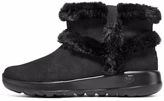 (Women) Skechers On-the-Go Joy 'Black High-Top Velvet' 144043-BBK (Women) Skechers On-the-Go Joy 'Black High-Top Velvet' 144043-BBK