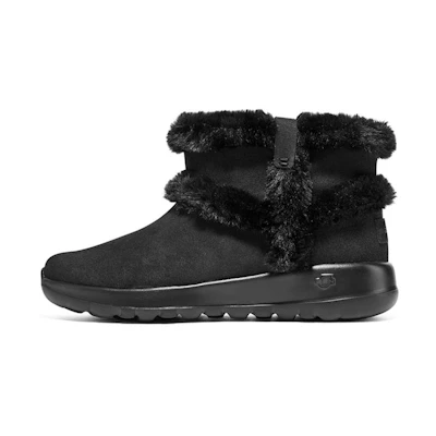(W) Skechers On-the-Go Joy 'Black High-Top Velvet'