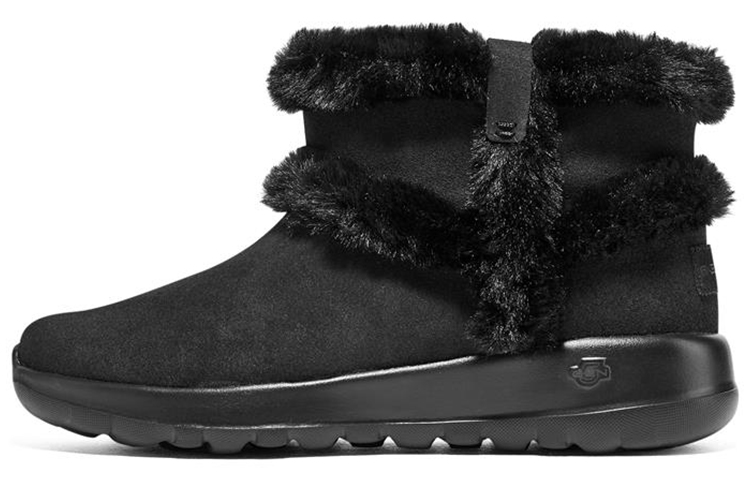 (Women) Skechers On-the-Go Joy 'Black High-Top Velvet' 144043-BBK