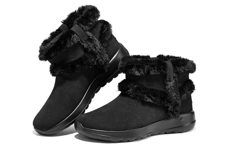 Shop Skechers On-the-Go Joy 高筒加絨短靴 女款 黑色