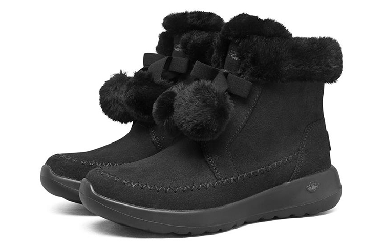 Lookbook (Women) Skechers On-The-Go Joy 'Charcoal Snow Boot' 144004-BBK