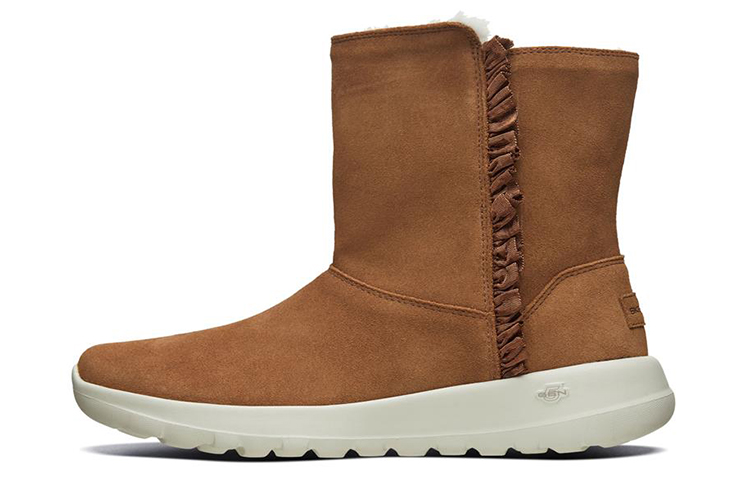 (Women) Skechers On-The-Go Joy 'Chestnut Faux Fur' 15525-CSNT