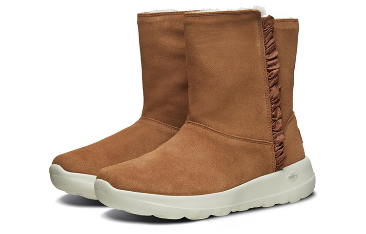 Lookbook (Women) Skechers On-The-Go Joy 'Chestnut Faux Fur' 15525-CSNT