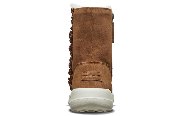 Shop (Women) Skechers On-The-Go Joy 'Chestnut Faux Fur' 15525-CSNT
