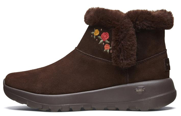 (Women) Skechers On-The-Go Joy 'Chocolate Faux Fur' 16607-CHOC