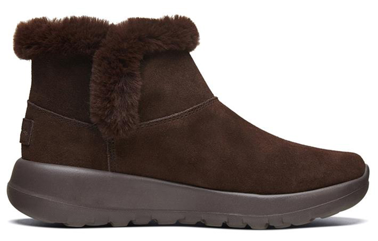 Order (Women) Skechers On-The-Go Joy 'Chocolate Faux Fur' 16607-CHOC
