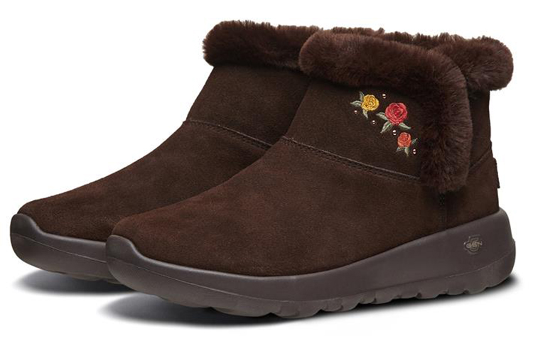 Lookbook (Women) Skechers On-The-Go Joy 'Chocolate Faux Fur' 16607-CHOC