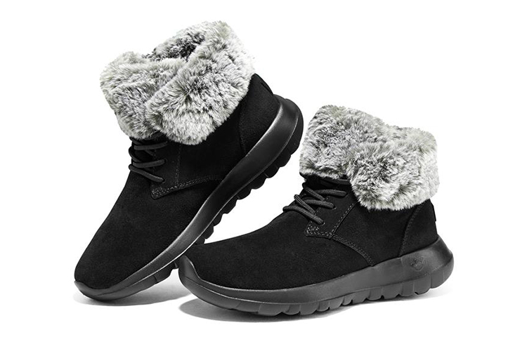 Shop (W) Skechers On-the-Go Joy Boots 'Hitam Abu' 144042-BKGY