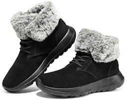 Shop (W) Skechers On-the-Go Joy Boots 'Hitam Abu' 144042-BKGY