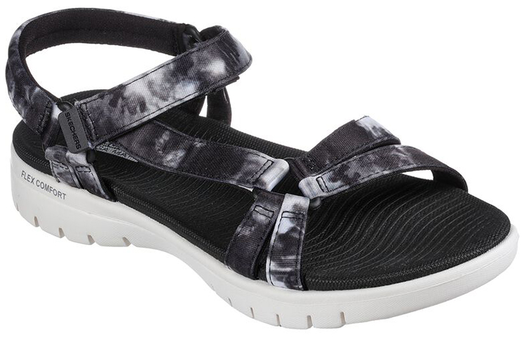 Lookbook (Women) Skechers On-The-Go Sandal 'Black and White' 140319-BKW