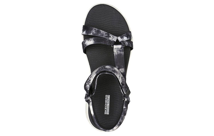 Shop (Women) Skechers On-The-Go Sandal 'Black and White' 140319-BKW