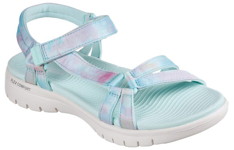 Lookbook Skechers On-The-Go 舒適運動涼鞋 女款 藍