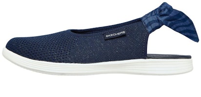(Women) Skechers On-the-go Sandal 'Fashionable Breathable Blue' 136278-NVY (Women) Skechers On-the-go Sandal 'Fashionable Breathable Blue' 136278-NVY