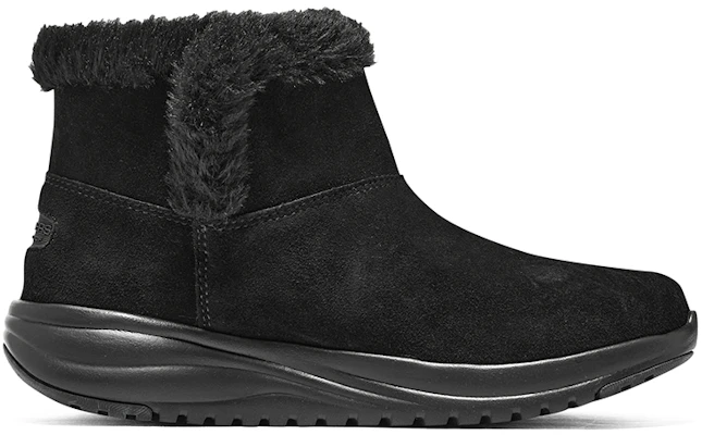 (W) Skechers中筒黑色舒适轻便雪地靴 144775-BBK Order (W) Skechers中筒黑色舒适轻便雪地靴 144775-BBK