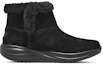 Order (W) Skechers中筒黑色舒适轻便雪地靴 144775-BBK