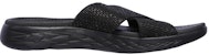 (W) Skechers On The Go 600 'Glistening Black' Hitam Berkilau 16259-BBK