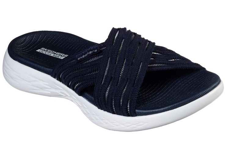 Lookbook (Women) Skechers On The Go 600 'Glistening Blue' 16167-NVY