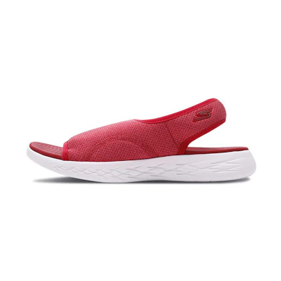 (W) Skechers On The Go 600 'Red Casual Sandal'