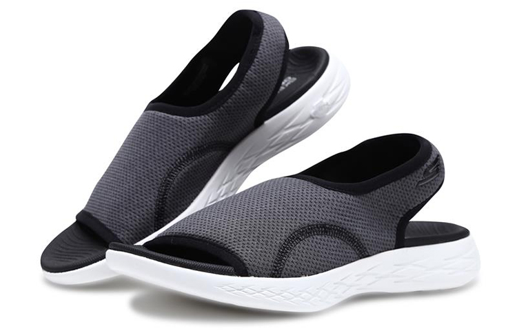 Lookbook (W) Skechers On The Go 600 Sandal 'Hitam Putih' 15307-BKW