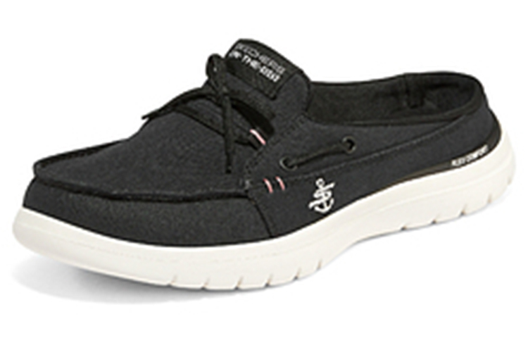 Lookbook (W) スケッチャーズ オンザゴー 白黒スリッポン 136495-BLK