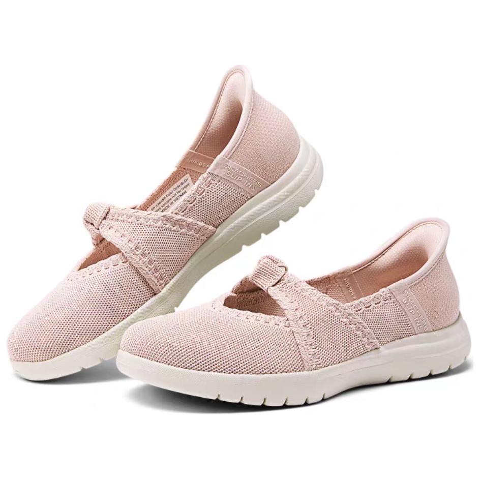 Lookbook Skechers ON THE GO 簡約舒適 女性休閒單鞋 女款 裸粉色