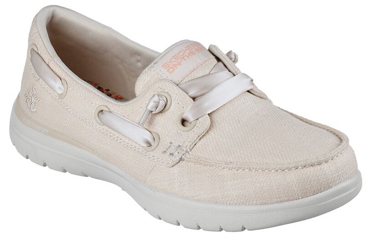 Lookbook (Women) Skechers On The Go Flex 'Peninsula White' 136447-NAT
