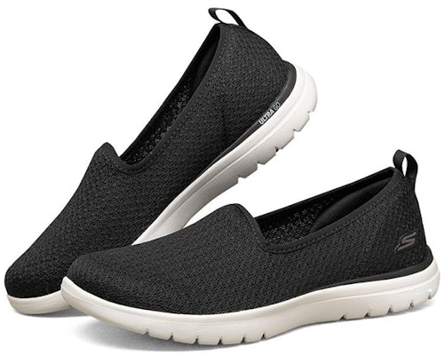 Skechers On-The-Go Flex 耐磨舒適 懶人運動休閒鞋 女款 黑白 Lookbook Skechers On-The-Go Flex 耐磨舒適 懶人運動休閒鞋 女款 黑白