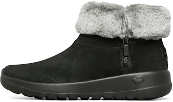 (Women) Skechers On-The-Go Joy Snow Boots Fur 'Black White' 144003-BKGY (Women) Skechers On-The-Go Joy Snow Boots Fur 'Black White' 144003-BKGY