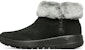 (W) Skechers On-The-Go Joy But Salji Berbulu 'Hitam Putih' 144003-BKGY
