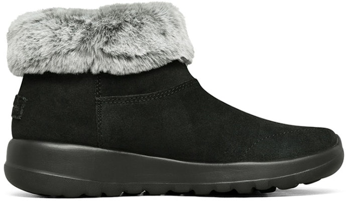 Skechers On-The-Go Joy 舒適短筒雪地靴 女款 黑色 Order Skechers On-The-Go Joy 舒適短筒雪地靴 女款 黑色