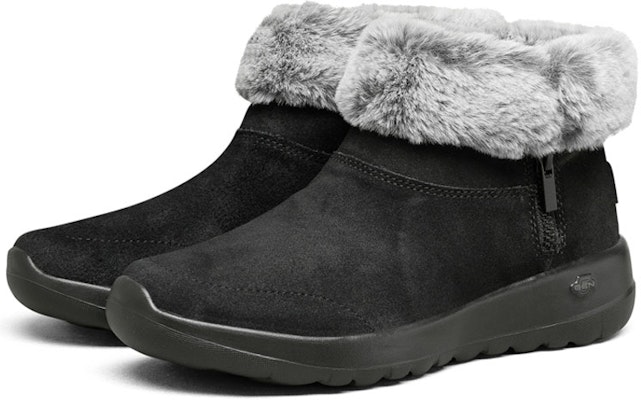 (Women) Skechers On-The-Go Joy Snow Boots Fur 'Black White' 144003-BKGY Lookbook (Women) Skechers On-The-Go Joy Snow Boots Fur 'Black White' 144003-BKGY