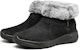 (W) Skechers On-The-Go Joy But Salji Berbulu 'Hitam Putih' 144003-BKGY