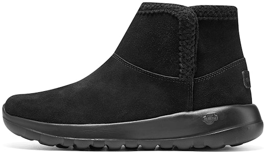 Skechers ON THE GO 耐磨減震 舒適百搭 中筒 雪地靴 女款 黑色 Buy Skechers ON THE GO 耐磨減震 舒適百搭 中筒 雪地靴 女款 黑色