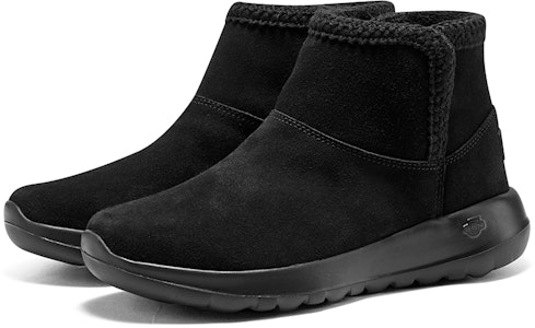 Skechers ON THE GO 耐磨減震 舒適百搭 中筒 雪地靴 女款 黑色 Shop Skechers ON THE GO 耐磨減震 舒適百搭 中筒 雪地靴 女款 黑色