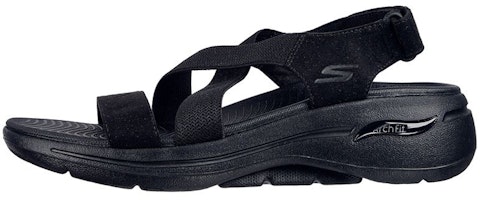 (Women) Skechers On The Go Sandal 'Black Cushioned Sport' 140257-BBK (Women) Skechers On The Go Sandal 'Black Cushioned Sport' 140257-BBK