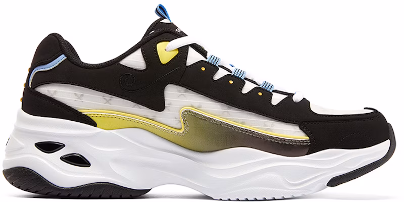 (W) Skechers One Piece x D'LITES 4.0 'Sanji Hitam Putih Kuning' 896036-BKMT Order (W) Skechers One Piece x D'LITES 4.0 'Sanji Hitam Putih Kuning' 896036-BKMT