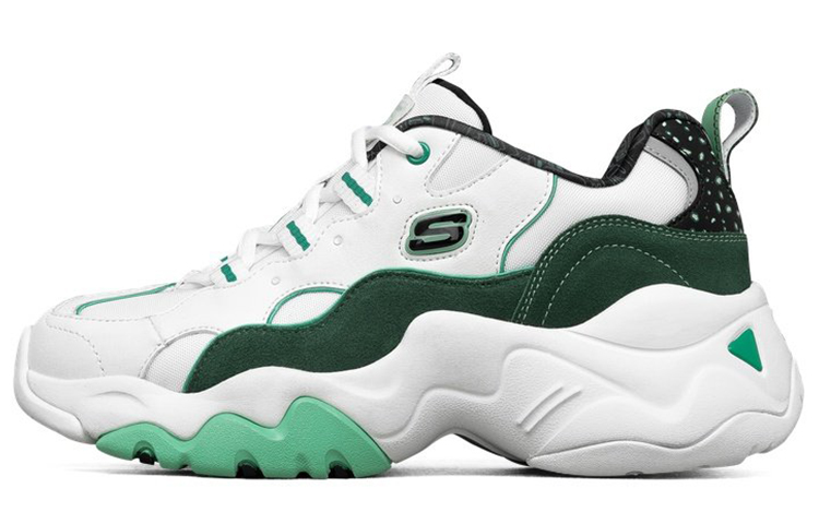 (Women) Skechers One Punch x D lites 3.0 Low-Running Shoes /Green 'White' 66666342-WTQ