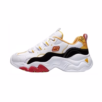 (W) Skechers One Punch D lites 3.0 Low-Top Running Shoes /Black/Yellow 'White'