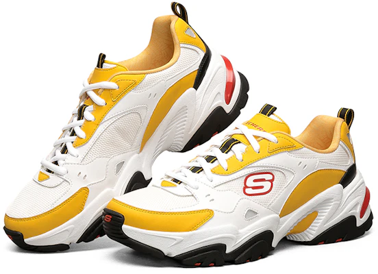 One Punch Man x Skechers Stamina V2 一拳超人聯名 埼玉 低筒老爹鞋 女款 白黑黃 Shop One Punch Man x Skechers Stamina V2 一拳超人聯名 埼玉 低筒老爹鞋 女款 白黑黃