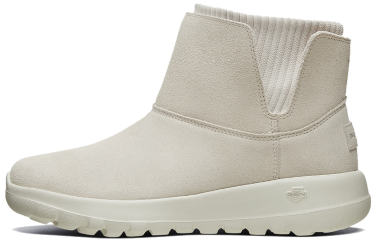 (Women) Skechers One The Go Socks Stitching Short Boots 'Grey' 16605-NAT